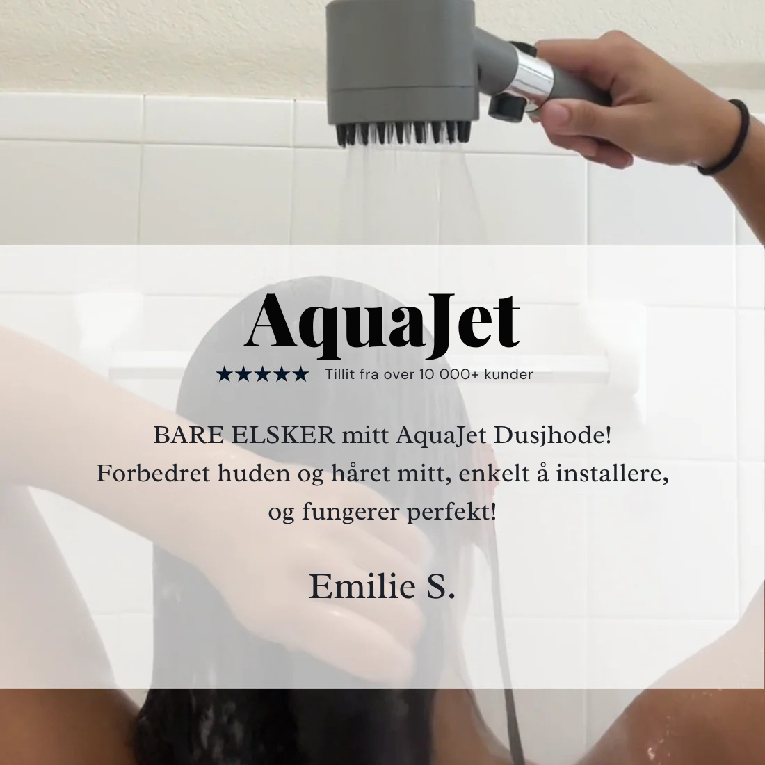 AquaJet™ - Filtrert Dusjhode